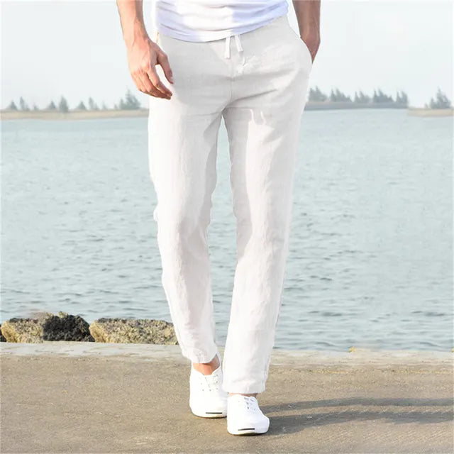 Poli - Men's Lightweight Linen Trousers for a Perfect Summer