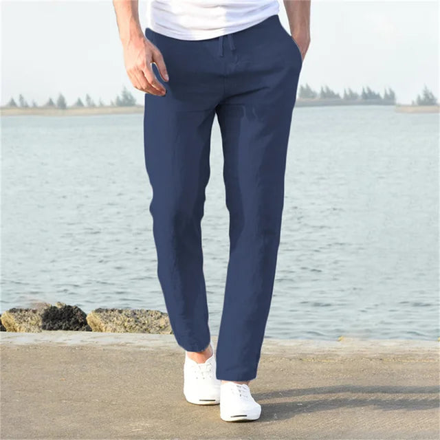 Poli - Men's Lightweight Linen Trousers for a Perfect Summer