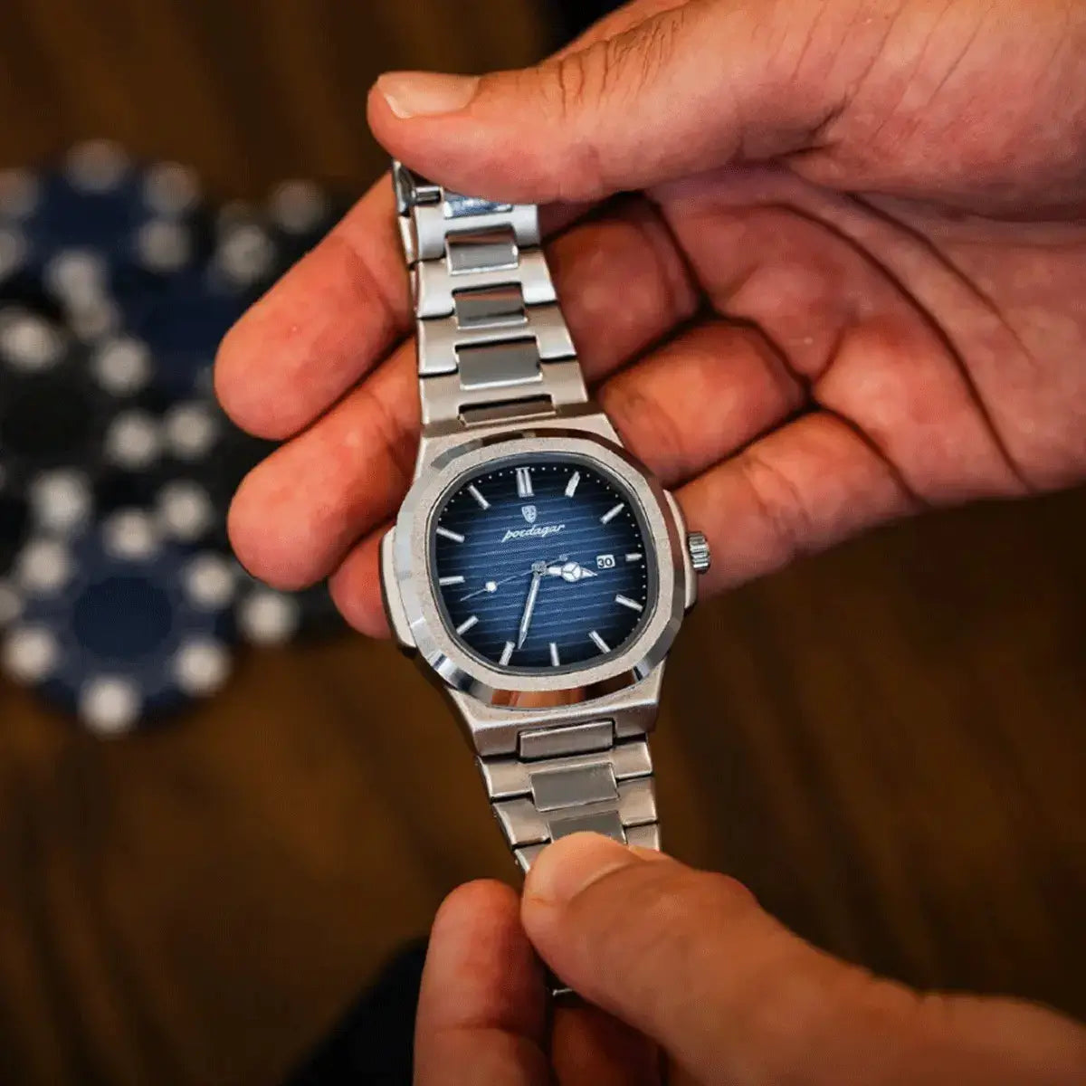 Men's Luxe Nautilus™ Watch with Complimentary Bracelet Kit – Great Deal!