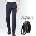 Luffy® Flexible Social Pants with Complimentary Leather Belt