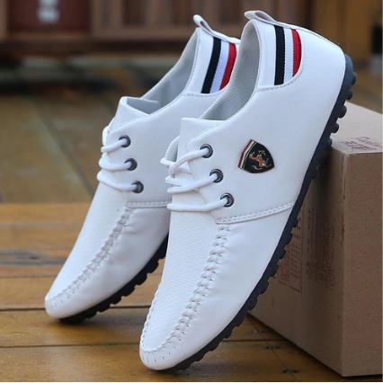 Ferrari® Men's Leather Moccasin Shoes with Exclusive Bonus!