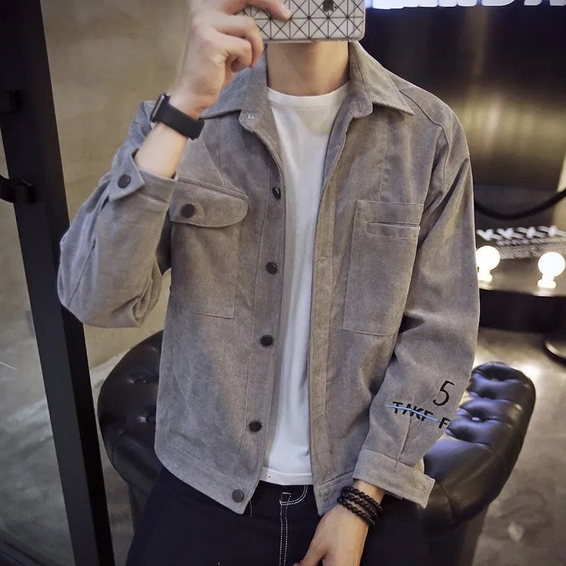 Men's Corduroy Shirt Jacket – Ideal for Achieving a Classic British Style!