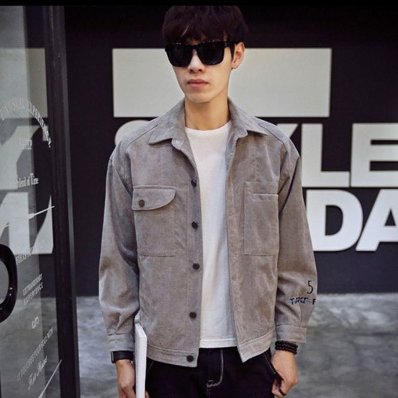 Men's Corduroy Shirt Jacket – Ideal for Achieving a Classic British Style!