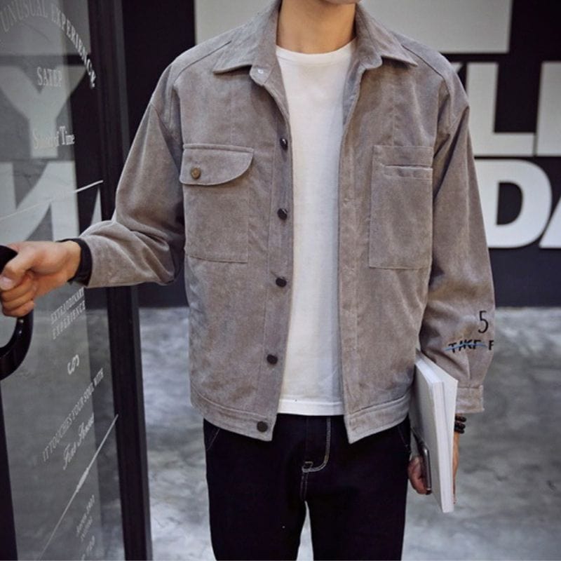 Men's Corduroy Shirt Jacket – Ideal for Achieving a Classic British Style!