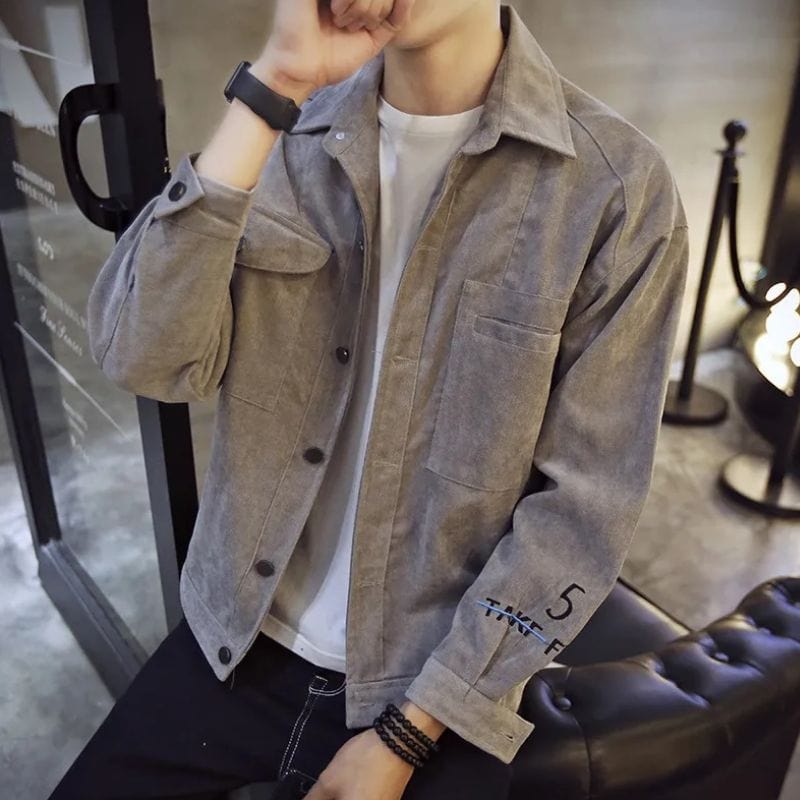 Men's Corduroy Shirt Jacket – Ideal for Achieving a Classic British Style!